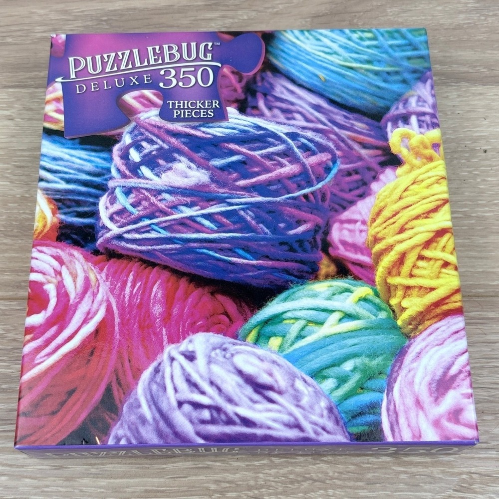 Puzzlebug Deluxe Colorful Yarn 350 Piece Jigsaw Puzzle Cra-Z-Art Thicker Pieces
